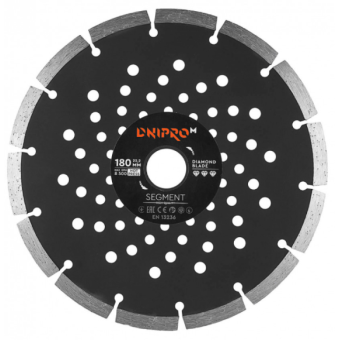 Изображение Круг отрезной Дніпро М 81957 000 Алмазний диск 180 25/4 (22,2 2.0 Solid)