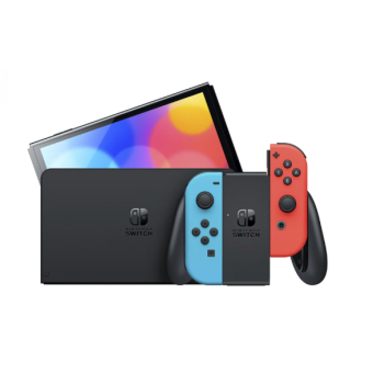 Изображение Игровая приставка Nintendo Switch with Neon Blue and Neon Red Joy-Con