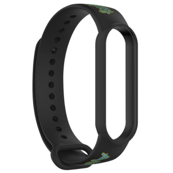 Изображение Ремінець для годинника Armorstandart RM для Xiaomi Mi Band 7/6/5 Inscription Black (ARM59271)