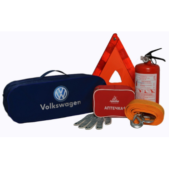 Изображение Набор техпомощи Poputchik Volkswagen легковий синій (01-057-Л)