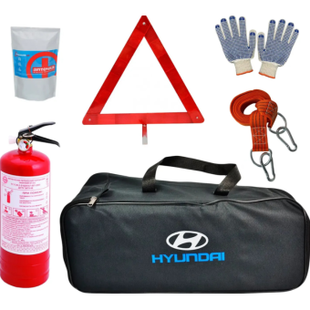 Изображение Набор техпомощи Poputchik Базовий, Hyundai, чорна (01-142-IS)