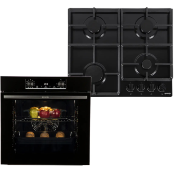 Изображение Духова шафа та варильна поверхня газова Gorenje BO6735E02BK + G641EB