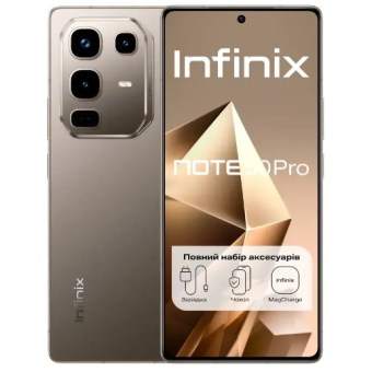 Зображення Смартфон Infinix Note 50 Pro 12/256Gb Titanum Grey (X6855)