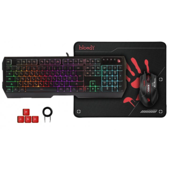 Изображение Клавиатура   мышка A4Tech B1700 Bloody (Black)