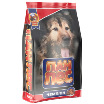 Изображение Сухий корм для собак Пан Пес Чемпіон 10 кг (4820111140275)