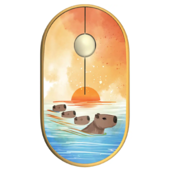 Фотографія Комп'ютерна миша 2E MF300 CAPYBARA:SUNSET Silent WL BT жовтий