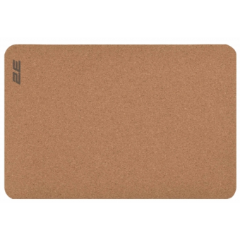 Зображення Килимок для миші 2E CORK S(300x200x2мм) коричневий (2E-PAD-S-CORK)