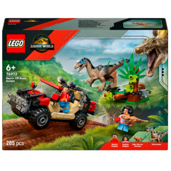 Зображення Конструктор Lego Jurassic World Втеча по бездоріжжю від раптора