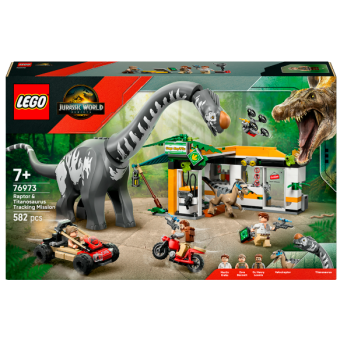 Зображення Конструктор Lego Jurassic World Місія з відстеження раптора і титанозавра