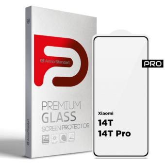 Изображение Защитное стекло Armorstandart Pro для Xiaomi 14T / 14T Pro Black (ARM79330)