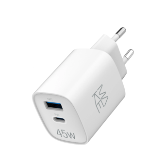 Зображення МЗП MAKE 45W GaN PD   QC3.0 White (MCW-4521GWH)