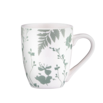 Зображення Чашка Ardesto Capri, 320мл, порцеляна, біло-зелений (AR0432CWG)