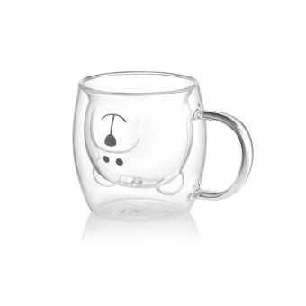 Изображение Набор чашек Ardesto Animals, 250мл, 2шт, боросилікатне скло, прозорий (AR2625BHA)