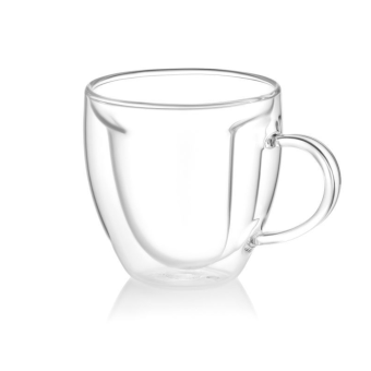 Фотография Набор чашек Ardesto 250мл, 2шт, боросилікатне скло, прозорий (AR2625BHL)