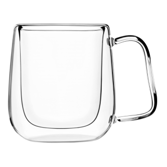 Изображение Набор чашек Ardesto 250мл, 2шт, боросилікатне скло, прозорий (AR2625BPR)