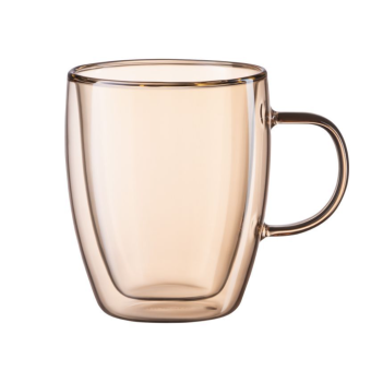 Изображение Набір чашок Ardesto Golden Moon, 270мл, 2шт, боросилікатне скло, золотий (AR2627BGR)