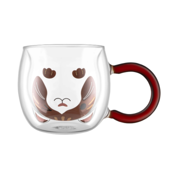 Изображение Набор чашек Ardesto Animals 280мл, 2шт, боросилікатне скло, прозорий (AR2628BC)