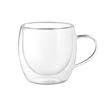 Фотография Набор чашек Ardesto 300мл, 2шт, боросилікатне скло, прозорий (AR2630BHR)