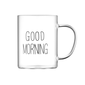 Изображение Набор чашек Ardesto Good Morning, 420мл, 2шт, боросилікатне скло, прозорий (AR2642BMR)