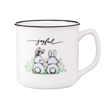 Фотографія Чашка Ardesto Joyful, 320мл, порцеляна, білий (AR3461)