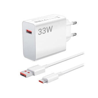 Зображення МЗП Xiaomi Wall Charger 33W White Type-C Cable (BHR9956EU)