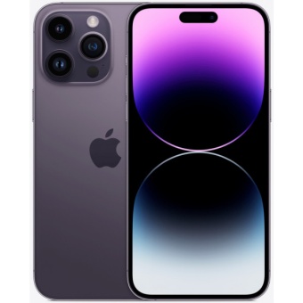 Зображення Смартфон Apple iPhone 14 Pro Max 128GB Deep Purple (REF EKO Esim)