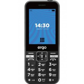 Изображение Мобильный телефон Ergo E281 Dual Sim Black