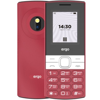 Зображення Мобільний телефон Ergo B185 Dual Sim Red