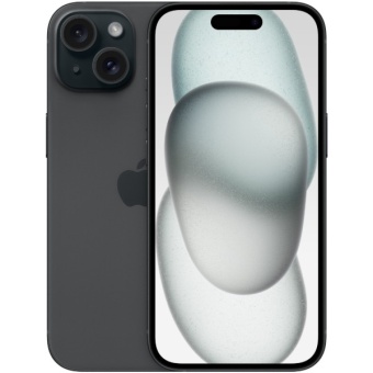 Изображение Смартфон Apple iPhone 15 128GB Black (Ref Як новий Esim)