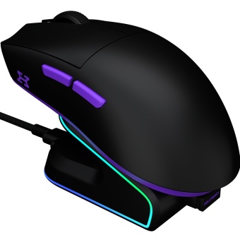 Зображення Комп'ютерна миша HATOR Hellyberry HM47 Wireless Black/Violet (HM47_black_violet)