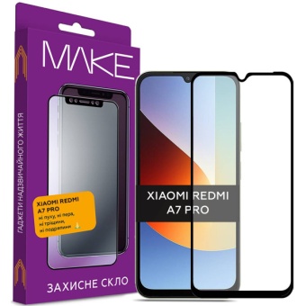 Зображення Захисне скло MAKE Xiaomi Redmi A7 Pro (MGF-XRA7P)