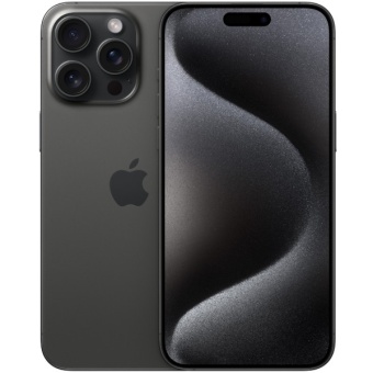 Зображення Смартфон Apple iPhone 15 Pro Max 512GB Black  (Ref EKO Esim)