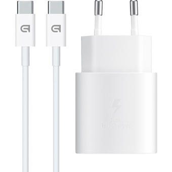 Зображення МЗП Armorstandart AR-TA800W USB-C 25W White   кабель USB-C to USB-C (ARM63804)