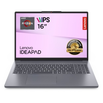 Зображення Ноутбук Lenovo IdeaPad Slim 3 16ARP10 (83K800E6RA) Luna Grey