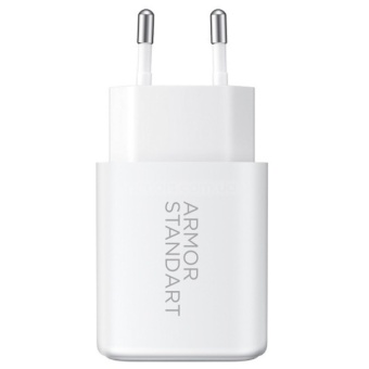 Изображение СЗУ Armorstandart Poweraze 45W GaN Type-C   USB-A White (ARM90431)
