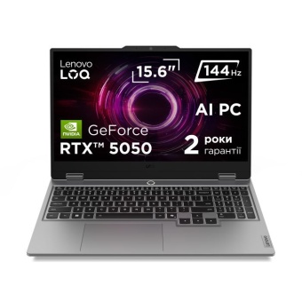 Изображение Ноутбук Lenovo LOQ 15AHP10 (83JG00FBRA)