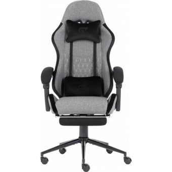 Зображення Геймерське крісло GT Racer X-2324 Gray/Black (X-2324 Fabric Gray/Black Suede)