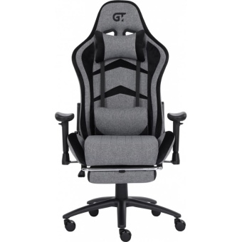 Зображення Геймерське крісло GT Racer X-2534-F Gray/Black Suede (X-2534-F Fabric Gray/Black Suede)