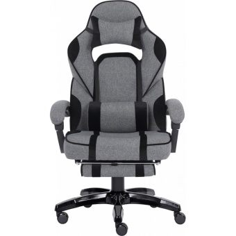 Зображення Геймерське крісло GT Racer X-2749-1 Gray/Black Suede (X-2749-1 Fabric Gray/Black Suede)
