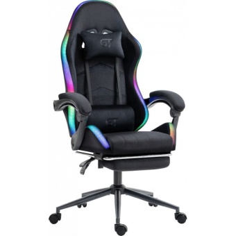 Зображення Геймерське крісло GT Racer X-2325 Fabric Black LED (X-2325 Fabric Black L)