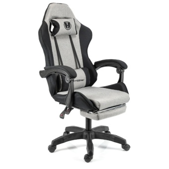 Изображение Геймерское кресло Hölmer GCH-03 Fabric Size L Gray/Black Nylon Footrest (GCH-03)