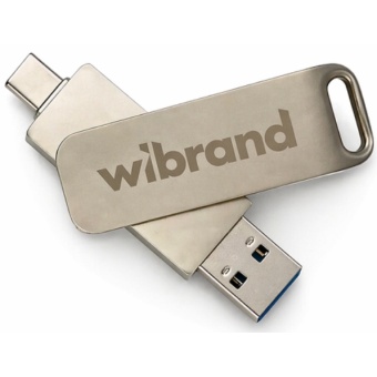Зображення Зовнішній жорсткий диск Wibrand Wolf 1TB USB 3.2 Gen.2 Type-C/Type-A Read/Write 1000MB/s Silver