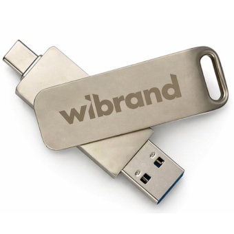 Зображення Зовнішній жорсткий диск Wibrand Wolf 512GB USB 3.2 Gen.2 Type-C/Type-A Read/Write 1000MB/s Silver