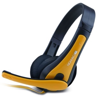 Зображення Навушники Canyon CNS-CHSC1 Black/Yellow (CNS-CHSC1BY)