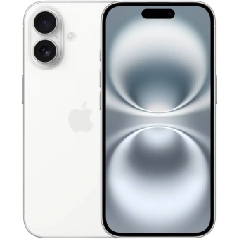 Изображение Смартфон Apple iPhone 16 128GB White (MYE93)