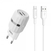 СЗУ Hoco C 41A 2USB 2.4A Cable Type C White СЗУ Hoco C 41A 2USB 2.4A Cable Type C White