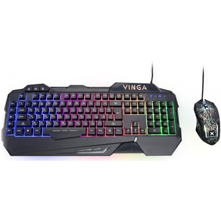 Клавіатура   мишка Vinga KBSG 558 Black