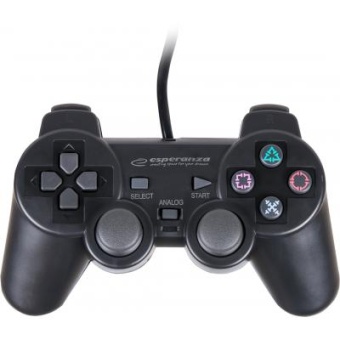 Изображение Геймпад Esperanza Vibration gamepad PS2/PS3/PC USB (EG106)