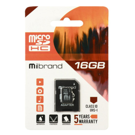 Карта памяти Exceleram MSDHC 16Gb UHS1 cl10 SD