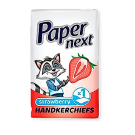 Paper Next Хустинки одношарові Полуниця